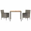 vidaXL Garden Dining Set Grey