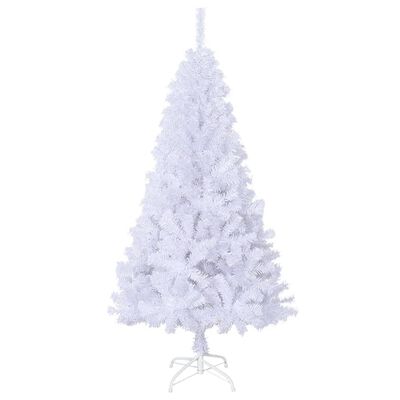 vidaXL Artificial Christmas Tree with Thick Branches White 4 ft PVC