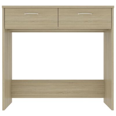 vidaXL Desk Sonoma Oak 31.5"x15.7"x29.5" Engineered Wood