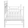 vidaXL Daybed Frame with Headboard White 31.5" x 78.7" Steel