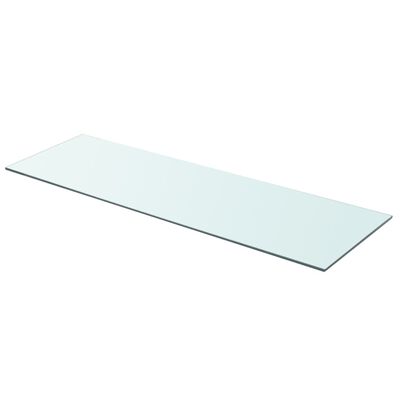 vidaXL Shelf Panel Glass Clear 35.4"x11.8"