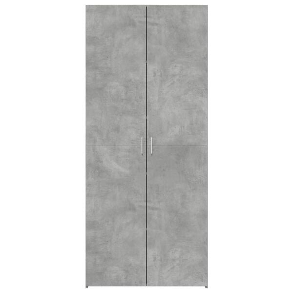 vidaXL Highboard Concrete Gray 31.5"x16.7"x72.8" Engineered Wood