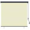 vidaXL Roller Shade Cream Polyester with PA coating, Aluminum, Steel