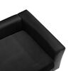 vidaXL Dog Sofa Black 23.6x16.9x11.8" Plush and Faux Leather