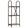 vidaXL Bookshelf Old Wood 15.75 x 11.81 x 42.91 in Engineered wood