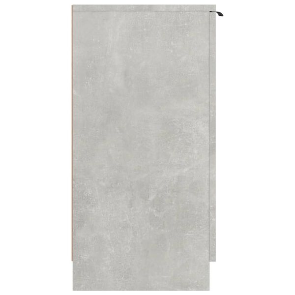 vidaXL Shoe Cabinet Concrete Gray Engineered Wood Medium Cabinet