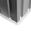 vidaXL Garden Shed Grey Galvanized Steel Large Sliding Components