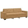 vidaXL Sofa 2 pcs Brown Fabric