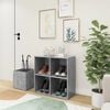 vidaXL Hall Shoe Cabinet Concrete Grey Engineered Wood Medium Cabinet