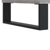 vidaXL Record Cabinet Grey Sonoma Engineered Wood, Iron Medium