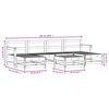 vidaXL Garden Lounge Set White Solid pine wood, Plywood Medium Modular