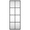vidaXL Wall Mirror Black Glass 11.8 x 31.5 in Wall mounting