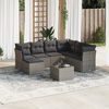 vidaXL Garden Sofa Set Grey