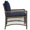 vidaXL Garden Chair Gray 60 x 70 x 78cm poly rattan