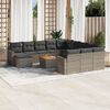 vidaXL Garden Sofa Set Grey
