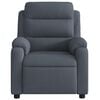 vidaXL Massage Recliner Chair Dark Gray Velvet
