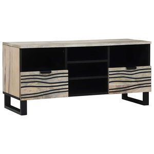 vidaXL TV Units White 39.37 x 12.99 x 18.11 in Engineered wood