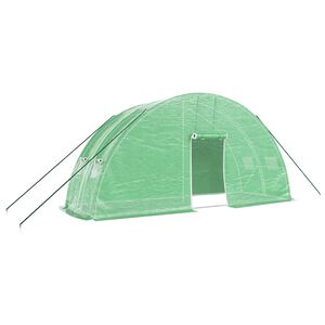 vidaXL Greenhouse Green Polyethylene (PE) 129.2 ft&sup2; Greenhouse