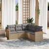 vidaXL Garden Sofa Set Beige