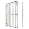 vidaXL Garden Gate 39.4" x 47.2" Stainless Steel