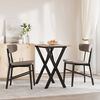 vidaXL Dining Table Natural wood and black