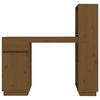 vidaXL Desk Honey Brown Solid Pine Wood Medium Desk Rectangular