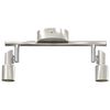 vidaXL Ceiling Spotlight Nickel 10.04 x 3.15 x 4.33 in Steel