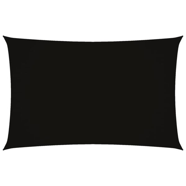 vidaXL Sunshade Sail Oxford Fabric Rectangular 6.6x16.4' Black