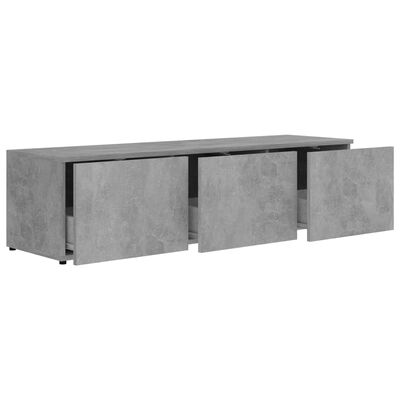 vidaXL TV Cabinet Concrete Gray 47.2"x13.4"x11.8" Engineered Wood