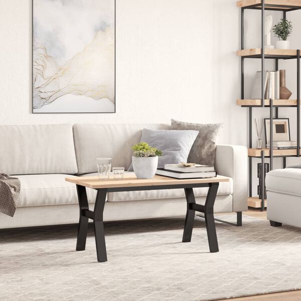 vidaXL Coffee Table Leg Black Powder-coated steel 31.5x15.7x16.9 in