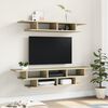 vidaXL TV Wall Unit Sonoma Oak Engineered Wood Medium TV Wall Unit