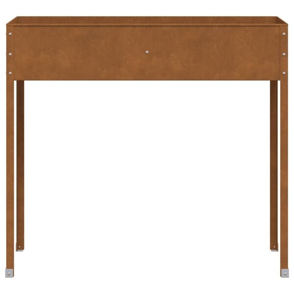 vidaXL Garden Planter Weathering steel brown Large Decorative Inlays