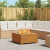 vidaXL Fire Pit Brown 31.5" x 31.5" x 15.7" Weathering steel