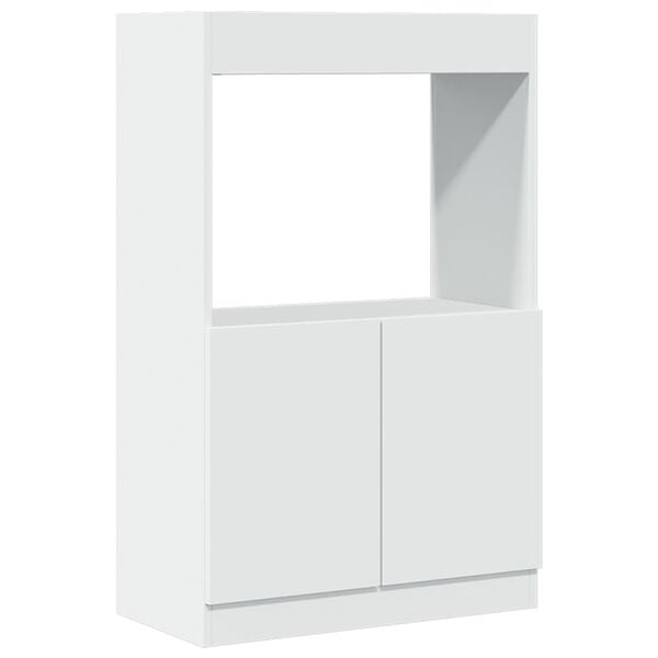 vidaXL Highboard White Engineered Wood Highboard Rectangular Modern