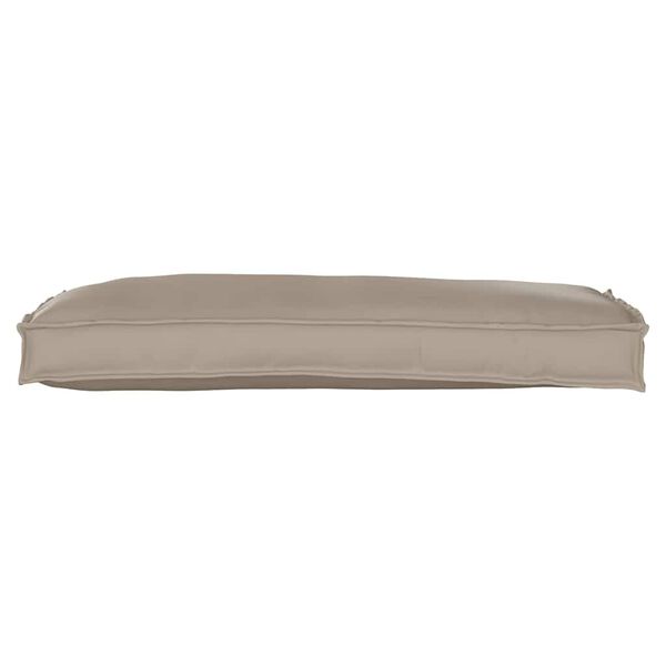 vidaXL Cushion Taupe 39.37 x 15.75 x 3.15 in Oxford Fabric