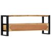 vidaXL TV Cabinet Natural Mango Wood and Black