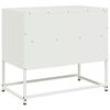 vidaXL TV Cabinet White Steel Medium TV Cabinet Rectangular