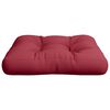 vidaXL Pallet Cushion Wine red 100% polyester 23.6 in x 23.6 in x 4.7 in