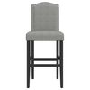 vidaXL Bar Chair Light grey and black