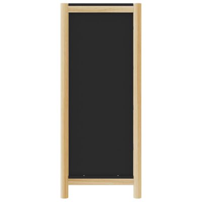 vidaXL Highboard Black 16.5"x15"x35.4" Engineered Wood