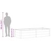 vidaXL Garden Raised Bed Grey Wood-Plastic Composite 98.4x39.4x21.3 in