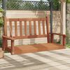 vidaXL Garden Swing Bench Brown Solid fir wood 2-seater