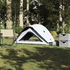 vidaXL Camping Tent 1-Person White Blackout Fabric Waterproof