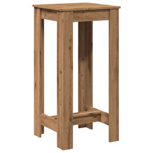 vidaXL Bar Table Artisan Oak 20.1x19.7x40.7" Engineered Wood