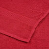 vidaXL Towel Set of 2 Red 100% cotton 39.4 x 78.7 in Hooks Towel