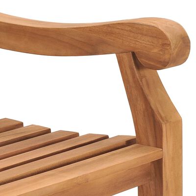 vidaXL Patio Bench with Cushion 59.1" Solid Teak Wood