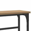 vidaXL Console Table with Shelf Artisan Oak 29.53 x 7.68 x 29.53 in