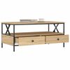 vidaXL Coffee Table Sonoma Oak Engineered Wood 39.4 in x 20.1 in x 17.7 in