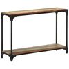 vidaXL Console Table Multicolored Solid Reclaimed Wood, Powder-Coated Steel