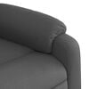 vidaXL Massage Recliner Chair Dark Grey Polyester, Metal, Foam, Plywood